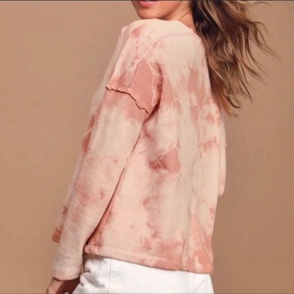 Lulus rusty tie dye pullover size S - Picture 2 of 9